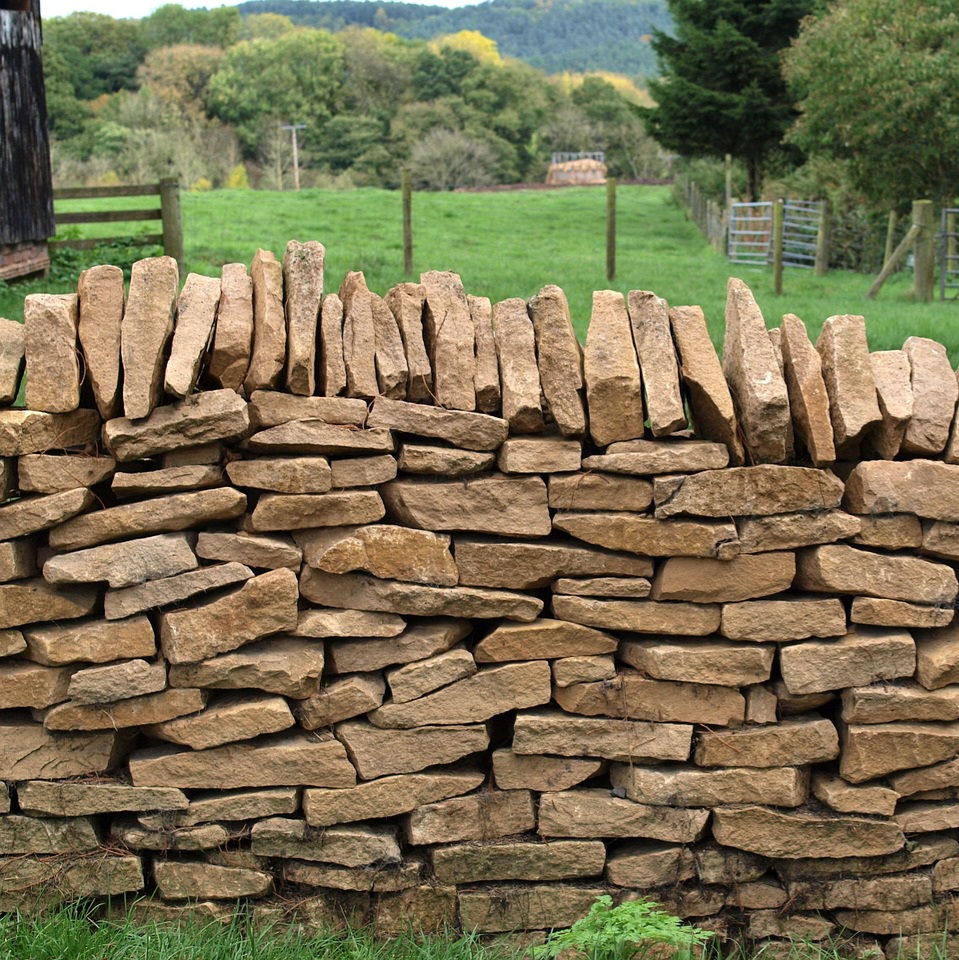 dry stone wall coping stones